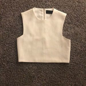 White crop top
